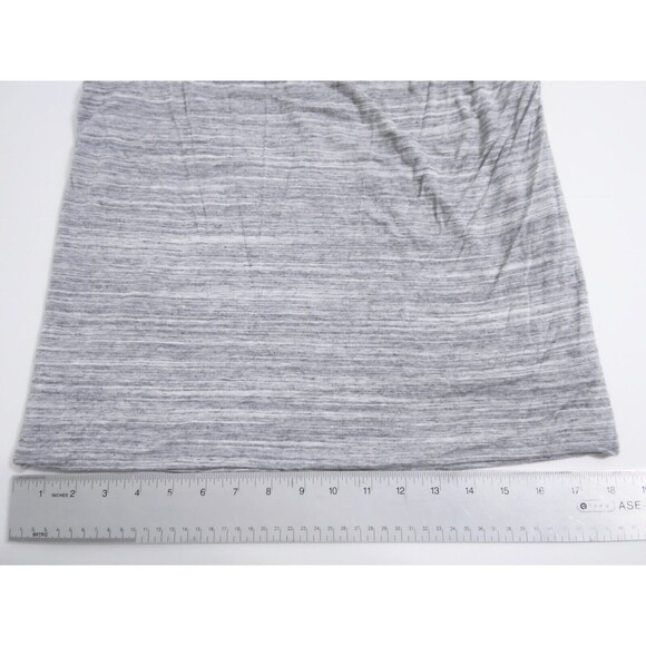 Banana RepublicSize Medium Gray Jersey Knit Long Sleeve Snitty LS Dress Ruched - Picture 9 of 9